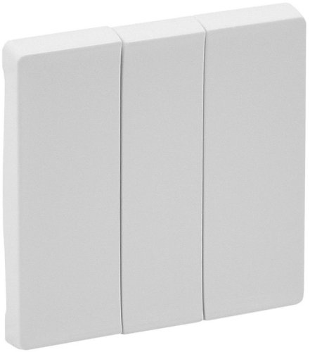 Лицевая панель Legrand Valena Life для 3-кл. выключателя белый фото Лицевая панель Legrand Valena Life для 3-кл. выключателя белый картинка